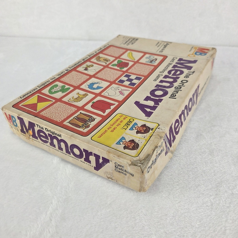Vintage 1980 Milton Bradley The Original Memory Game 4664 35 Pairs 70 Cards - Picture 13 of 14
